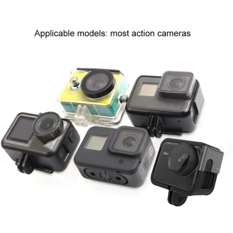 TUYU Motorcycle Helmet Chin Action Camera Mobile Phone Mounting Bracket, Black Bracket, Blue Brac...