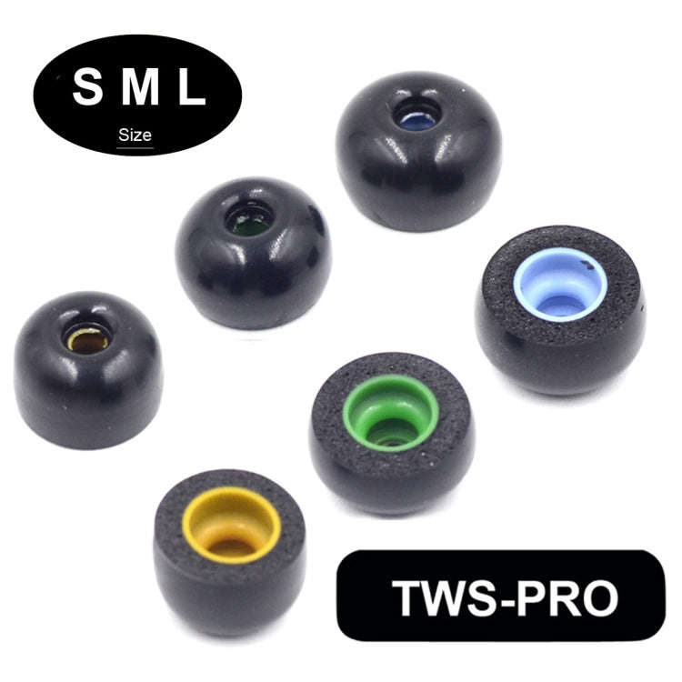 6 PCS Memory Foam Earplugs For TWS Jabra Elite 65T Sony WF-1000XM3 Real Wireless Headset, Large, ...