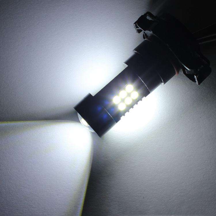 1pair Automotive High-Power LED White Light Fog Lamp, PSX24W