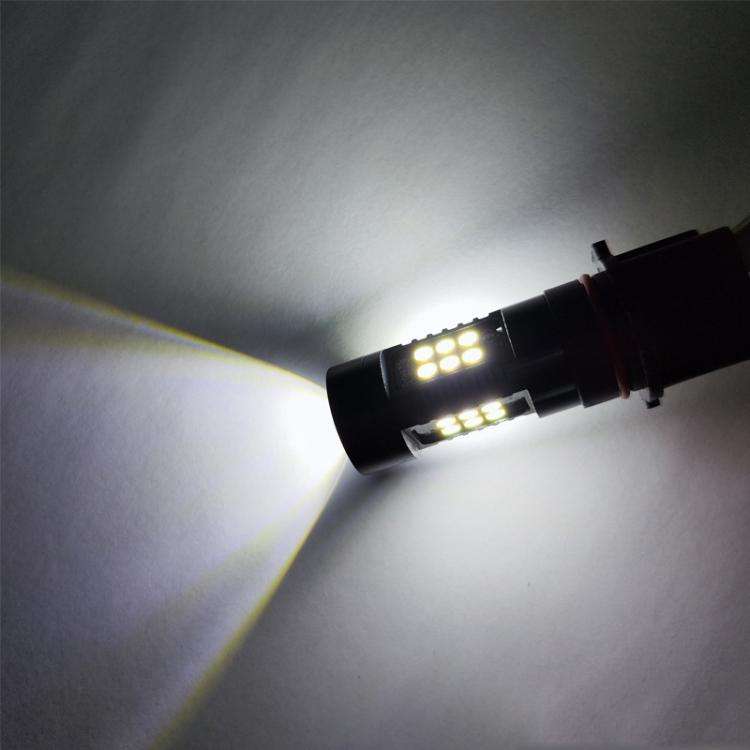 1pair Automotive High-Power LED White Light Fog Lamp, P13W