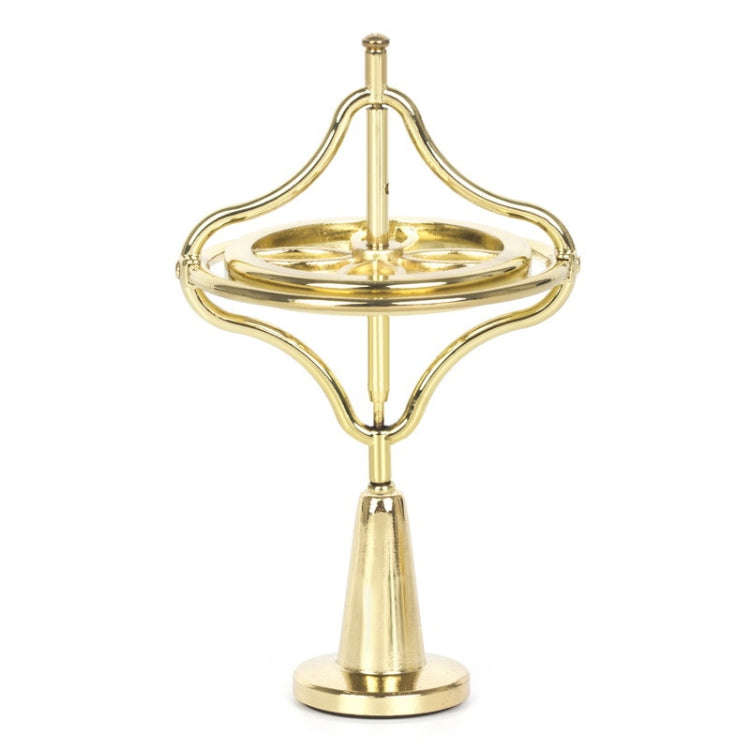 Fingertips Zinc Alloy Decompression Toy Metal Gyroscope, Gold, Colorful