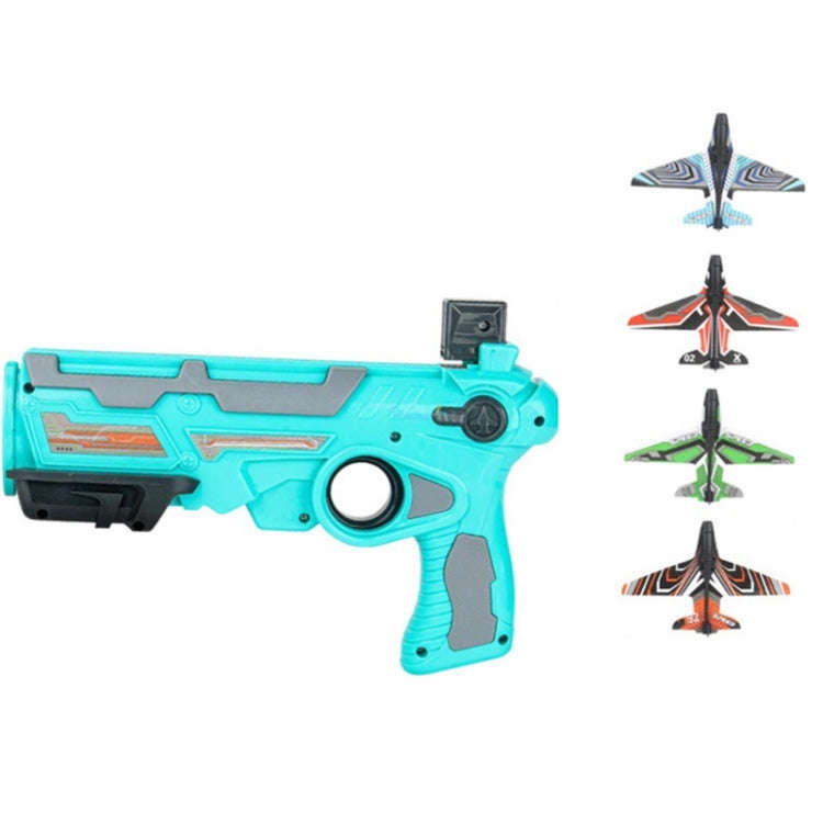BY-0212 Foam Plane Hand Throw Catapult Aircraft Launcher Glider Model, Blue Catapult + 4 x Planes...