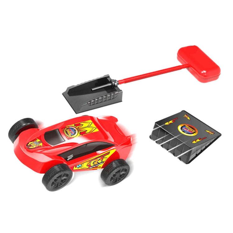 Pedal Catapult Launch Aerodynamic Car Parent-child Outdoor Competitive Racing, Red, Red + Blue Ca...