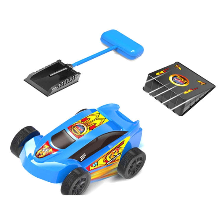 Pedal Catapult Launch Aerodynamic Car Parent-child Outdoor Competitive Racing, Red, Red + Blue Ca...