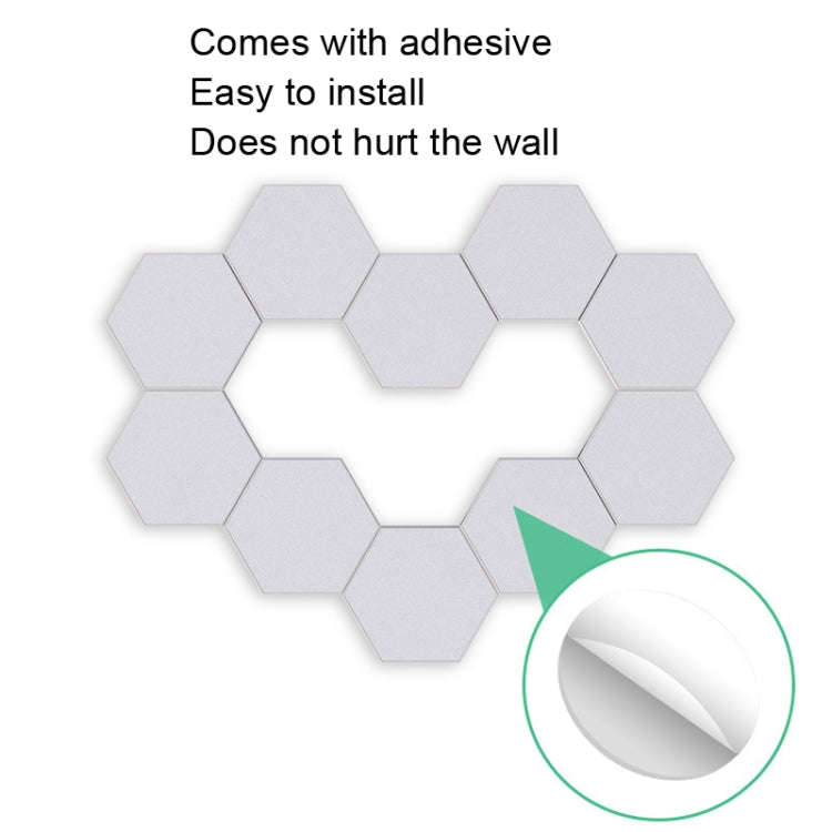 LED Quantum Honeycomb Night Light RGB Atmosphere Decorative Light, Style:, USB Touch Colorful, US...