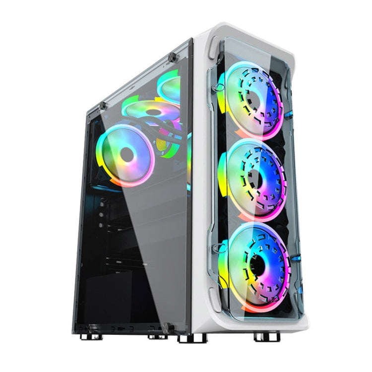 Computer CPU RGB luminous Radiator, 1 Fan+Remote Control, 2 Fans+Remote Control, 3 Fans+Remote Co...