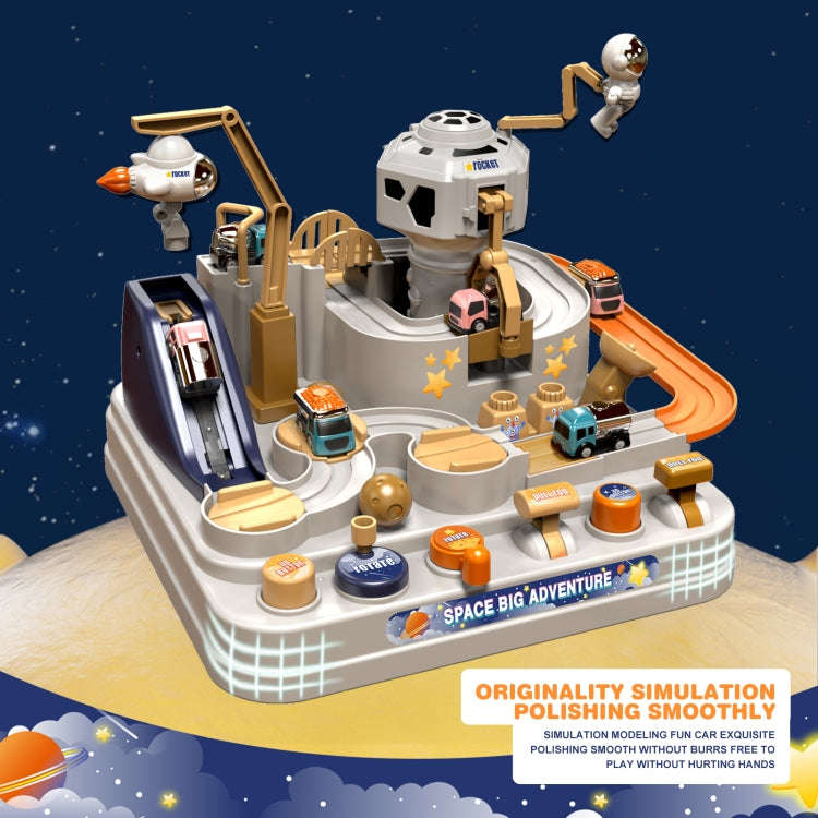 Space Rocket Rail Car Train Track Toys for Kids  Mechanical Adventure ,Style:, Rocket Model With ...