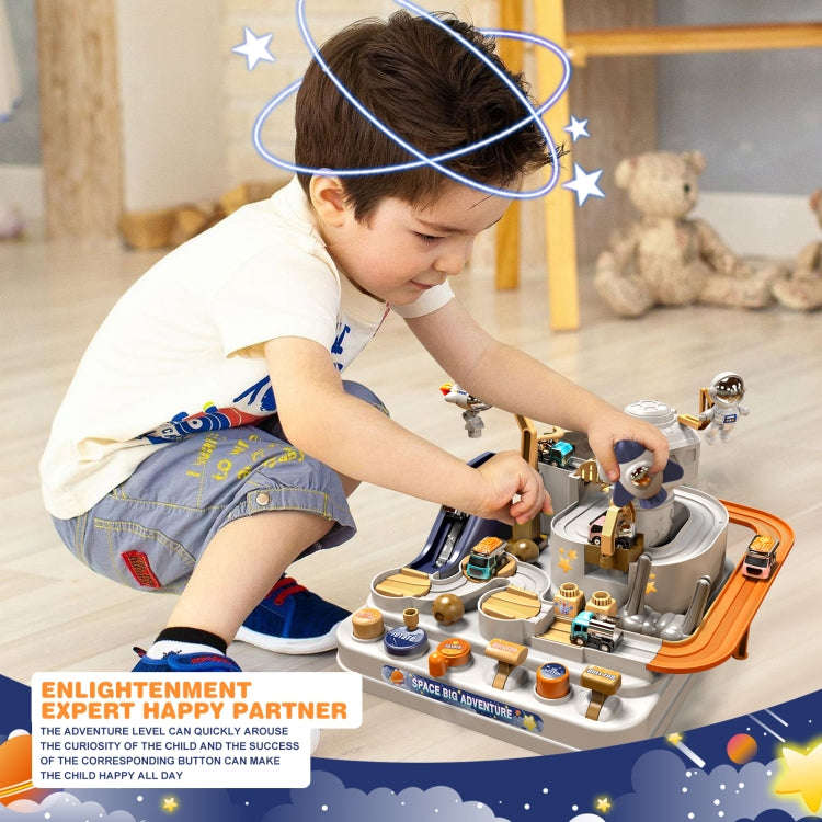 Space Rocket Rail Car Train Track Toys for Kids  Mechanical Adventure ,Style:, Rocket Model With ...