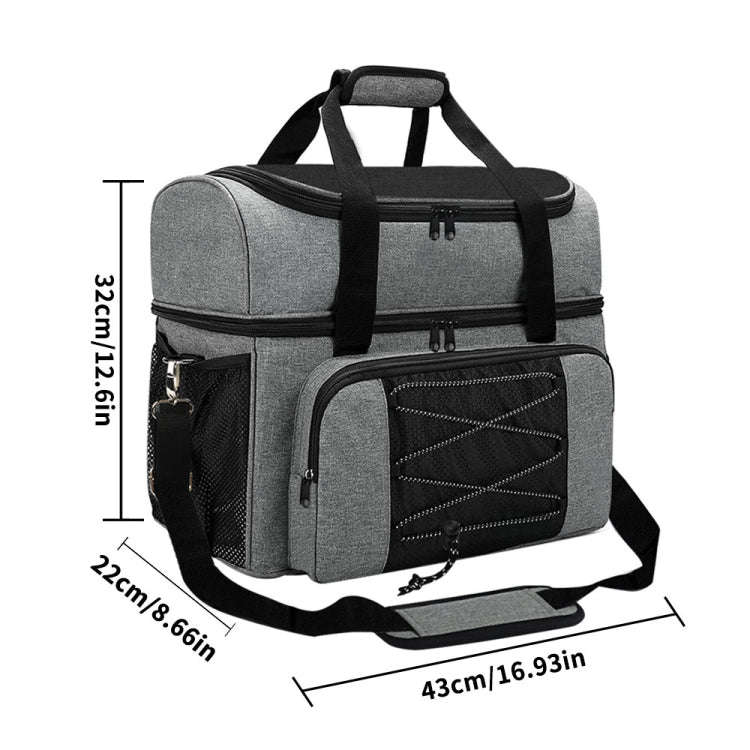 Bowling Tote Bag Portable Travel Sneaker Backpack, Bowling Tote Bag Grey