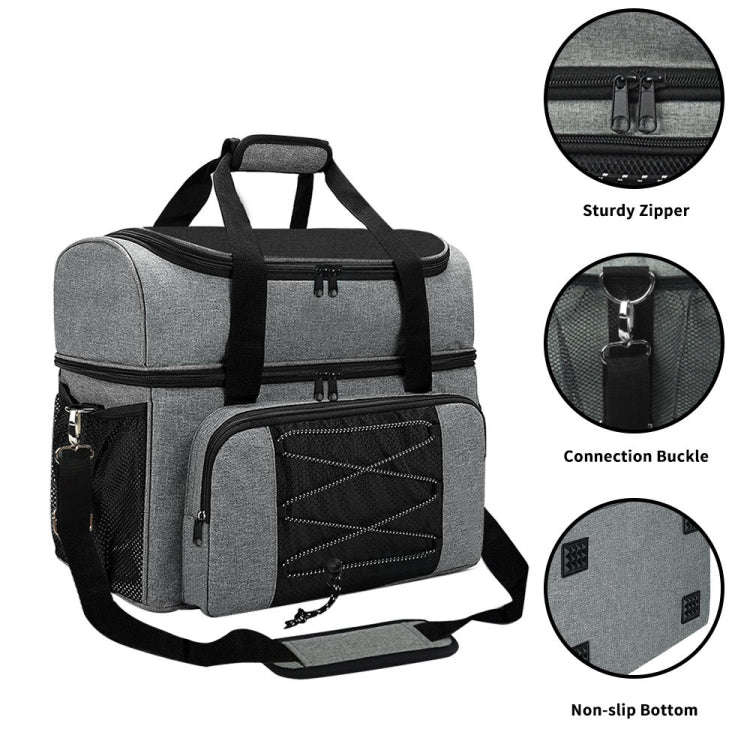 Bowling Tote Bag Portable Travel Sneaker Backpack, Bowling Tote Bag Grey