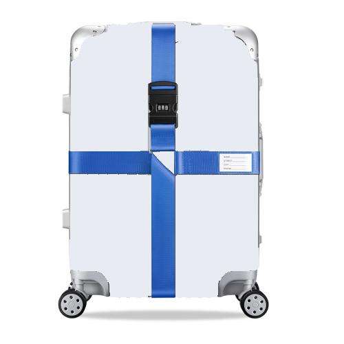 Luggage Reinforcement Straps Fixed Protective Rope With Combination Lock, Red, Blue, Black, Khaki...