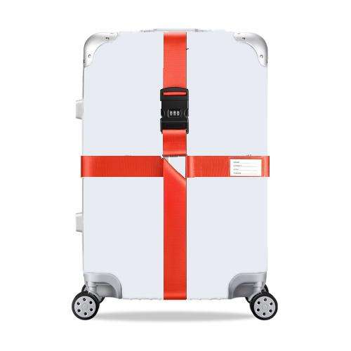 Luggage Reinforcement Straps Fixed Protective Rope With Combination Lock, Red, Blue, Black, Khaki...