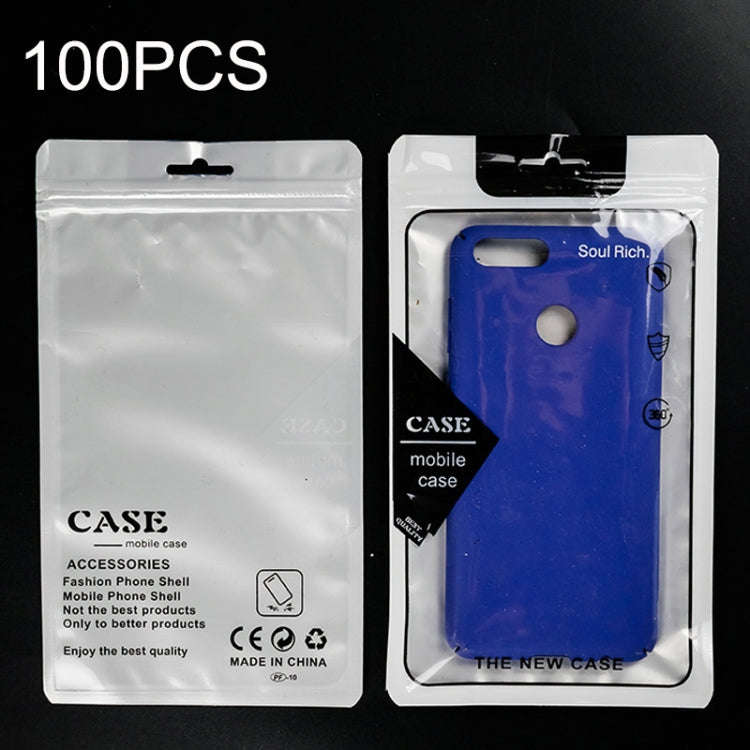 100PCS Phone Case Translucent Yin Yang Self-sealing Packaging Bag, 12x21cm(Blue), 12x21cm(Green),...