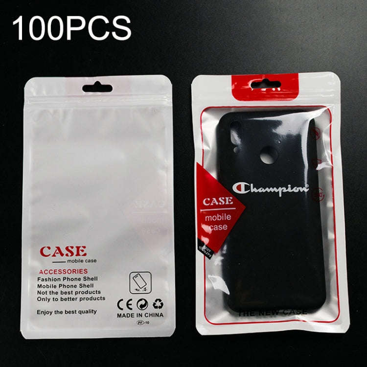 100PCS Phone Case Translucent Yin Yang Self-sealing Packaging Bag, 12x21cm(Blue), 12x21cm(Green),...