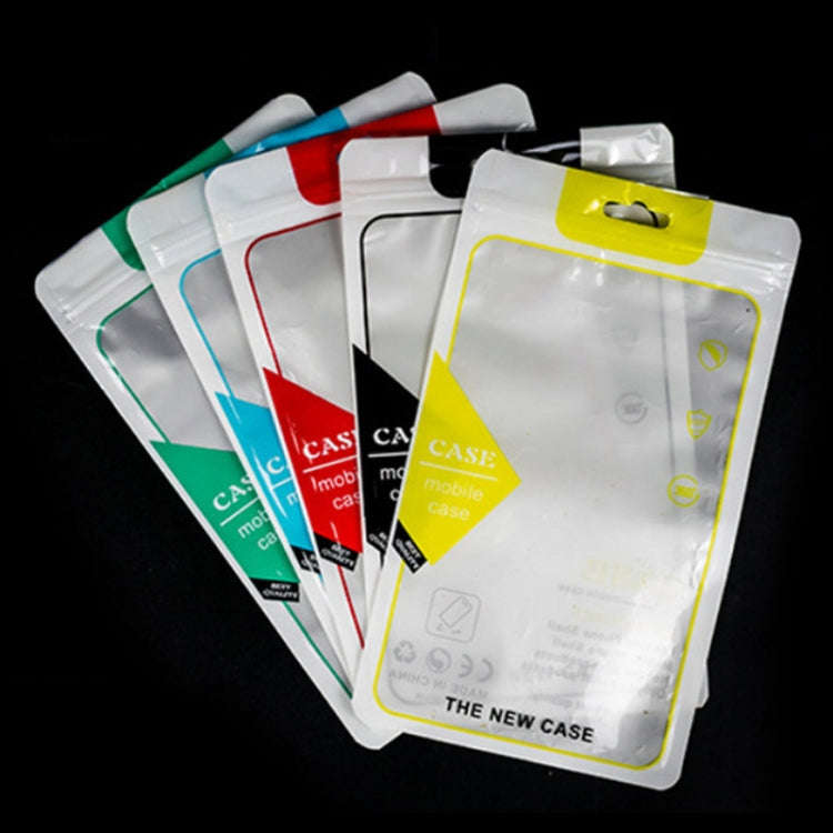 100PCS Phone Case Translucent Yin Yang Self-sealing Packaging Bag, 12x21cm(Blue), 12x21cm(Green),...