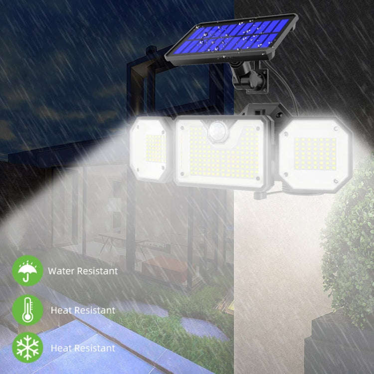 Solar Human Body Sensor Light LED Outdoor Waterproof Garden Light, Style:, Split 226LED