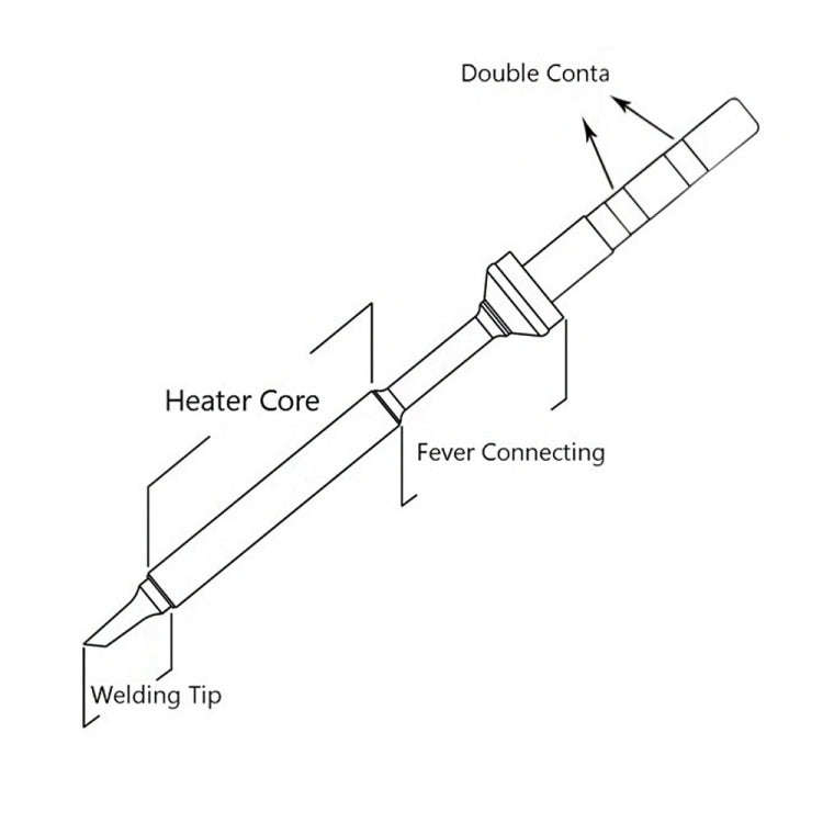 For TS100 Electric Iron Head Mini Lead-free Soldering Iron Tip, TS-B2, TS-I, TS-K, TS-KU, TS-BC2,...