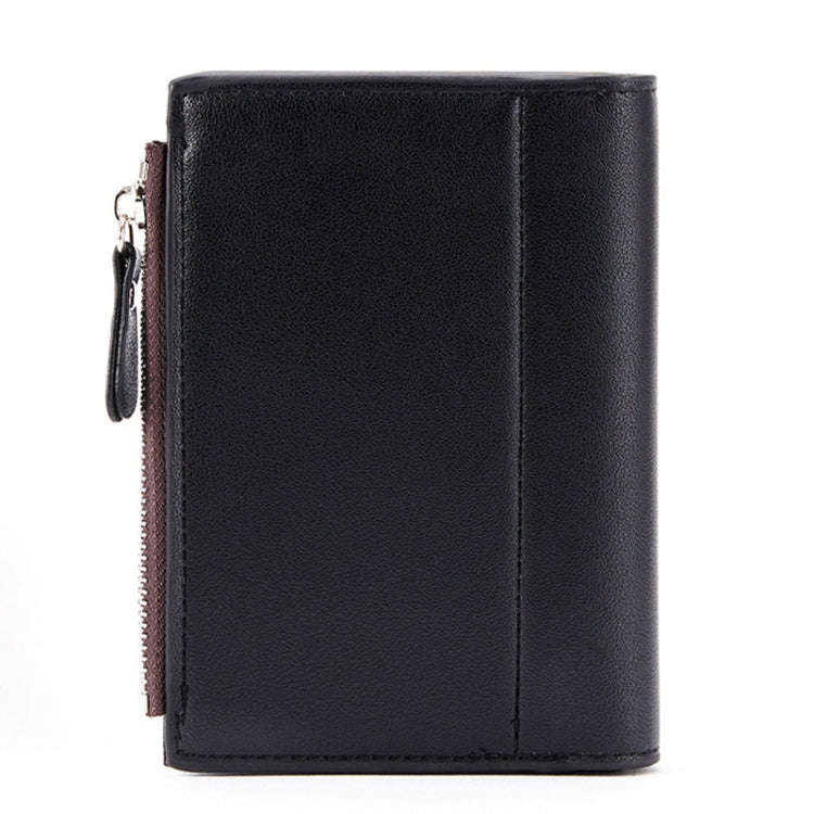 BEEDOVR 9902 Men Short Wallet Multi-card Zipper ID Bag, BEEDOVR 9902 Black, BEEDOVR 9902 Brown