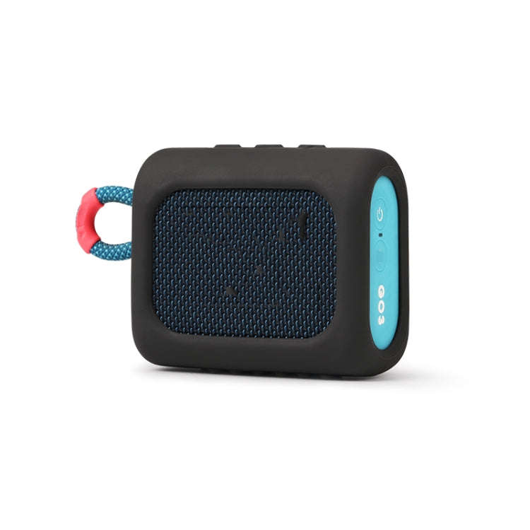 For JBL GO3 Dust-proof Silicone Case Anti-fall Speaker Case, Black, Red, Gray, Blue