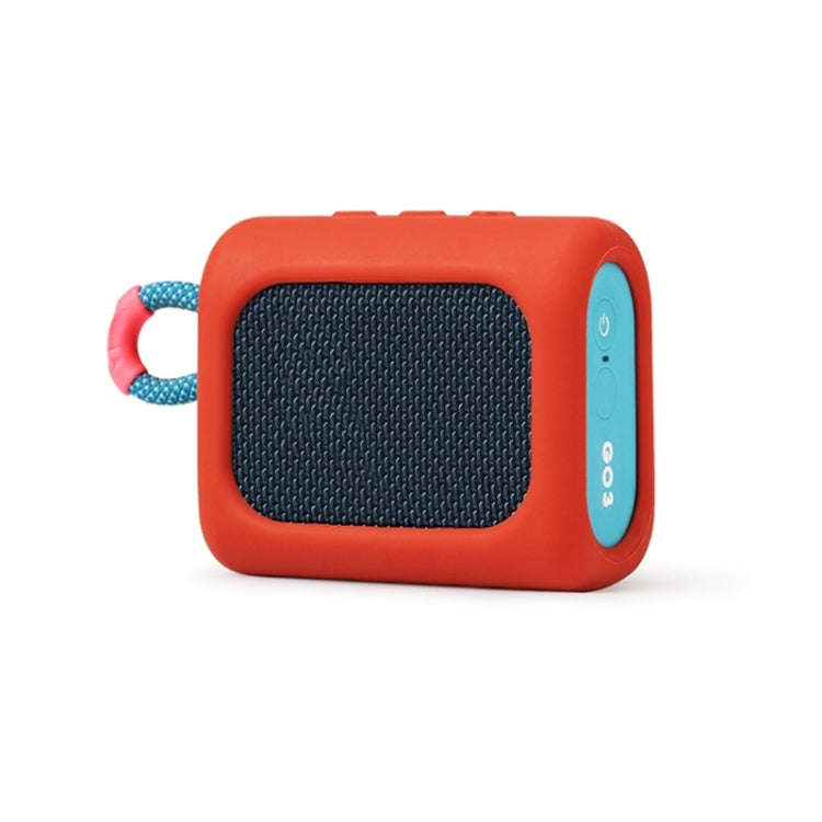 For JBL GO3 Dust-proof Silicone Case Anti-fall Speaker Case, Black, Red, Gray, Blue