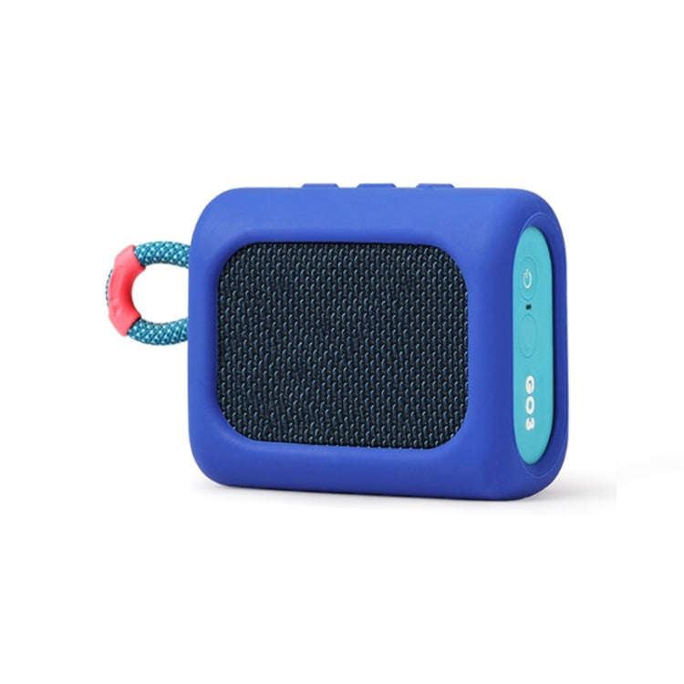 For JBL GO3 Dust-proof Silicone Case Anti-fall Speaker Case, Black, Red, Gray, Blue