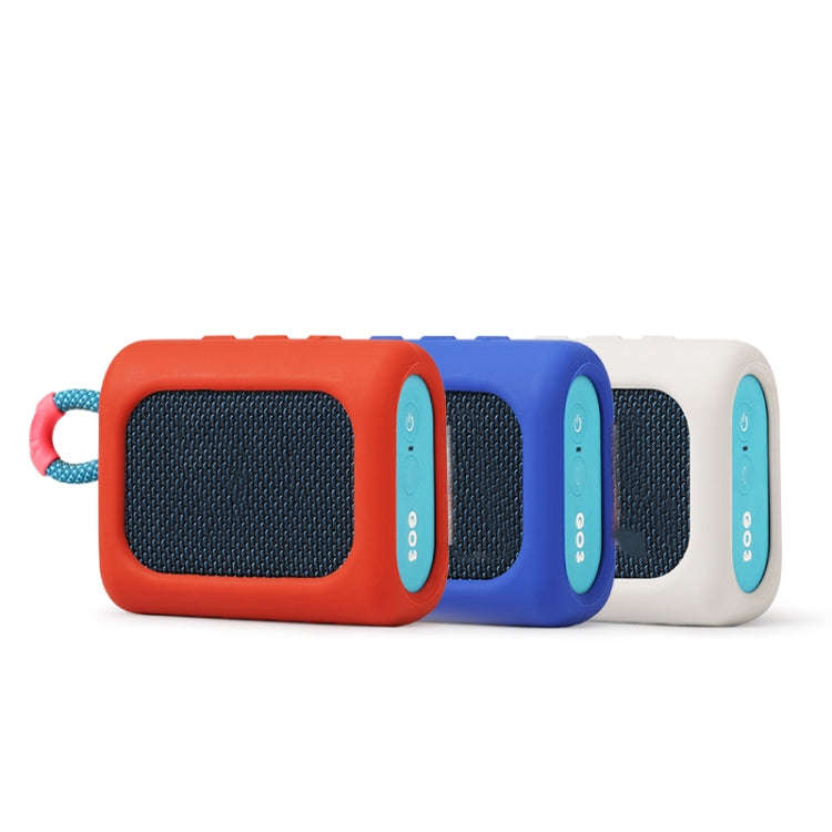 For JBL GO3 Dust-proof Silicone Case Anti-fall Speaker Case, Black, Red, Gray, Blue