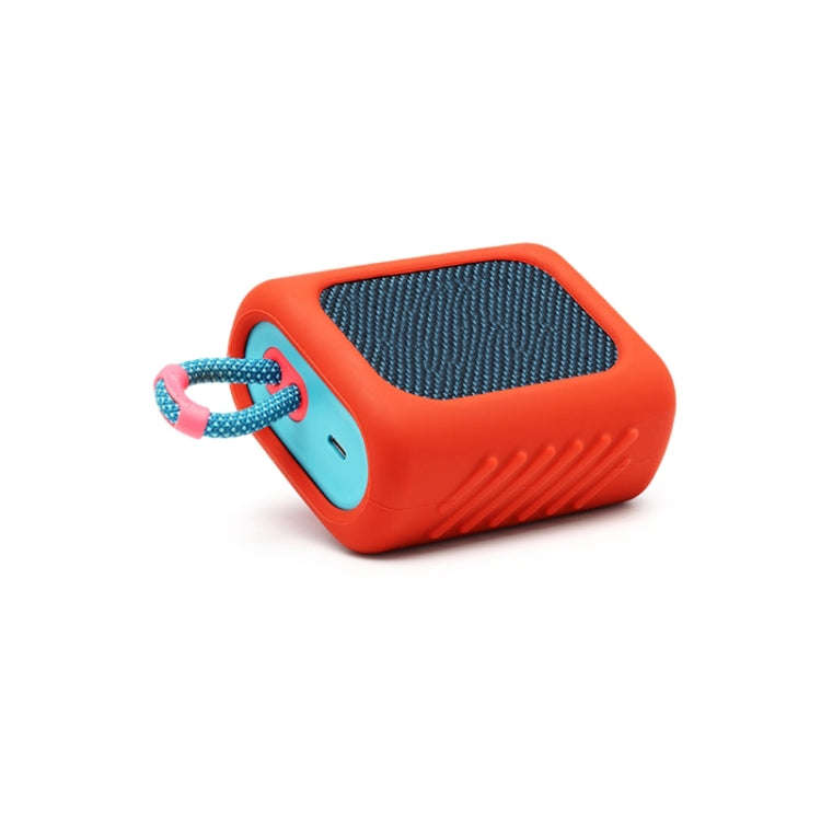 For JBL GO3 Dust-proof Silicone Case Anti-fall Speaker Case, Black, Red, Gray, Blue