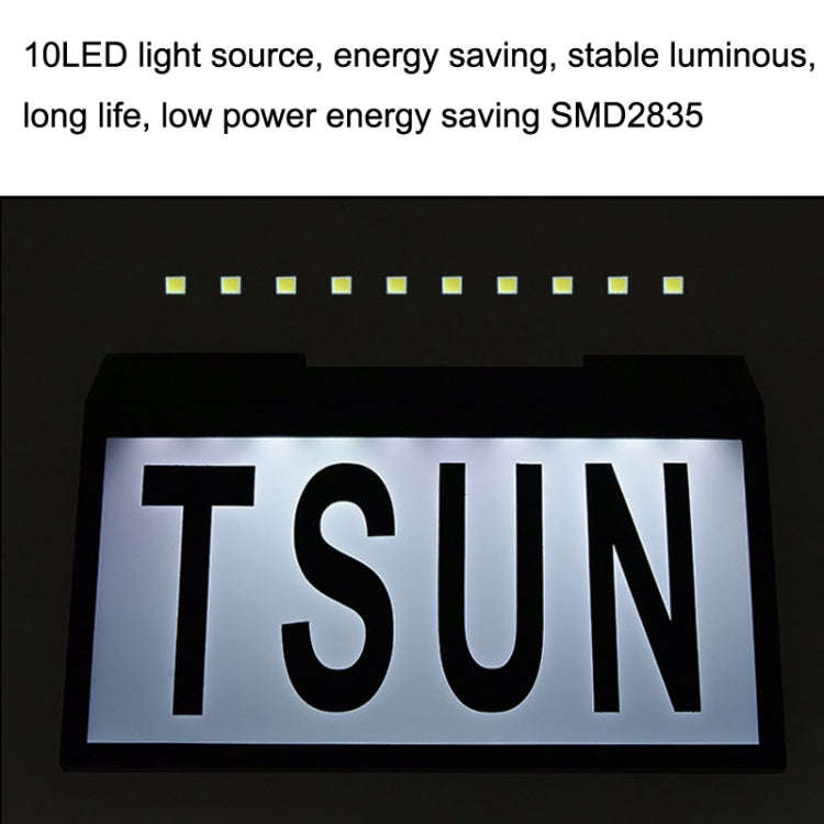 Solar LED Light Control Waterproof Plug Door Light, Style:, 5 Letters + 3 Sets Numbers, 26 Letter...