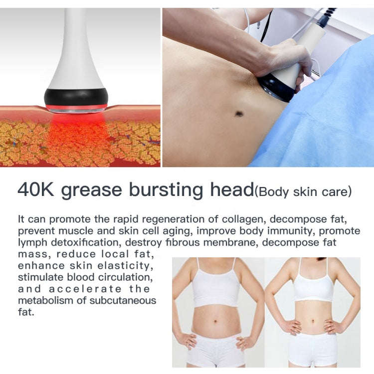Beemyi 3 In 1 40K Ultrasonic Cavitation Body Slimming Machine RF Beauty Device, US Plug, EU Plug,...