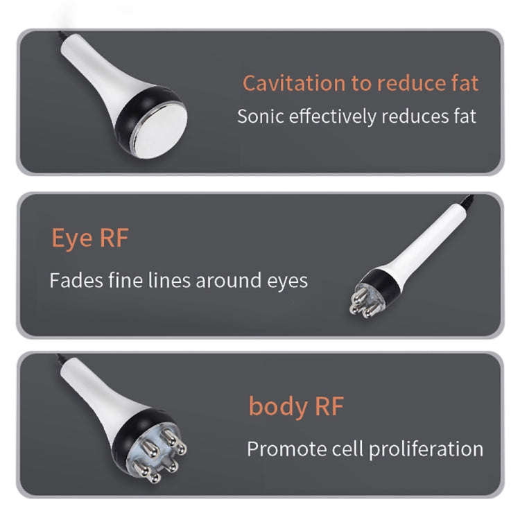 Beemyi 3 In 1 40K Ultrasonic Cavitation Body Slimming Machine RF Beauty Device, US Plug, EU Plug,...