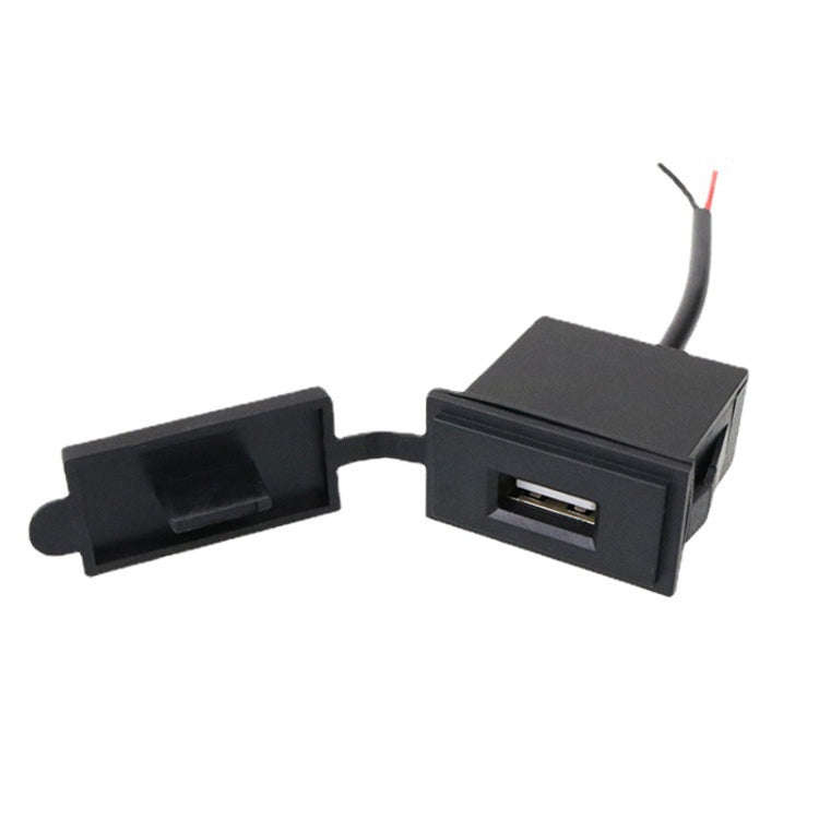 2PCS 2.4 A Motor Boat Trailer Car Modified Square Single USB Car Charger, 2PCS 2.4 A