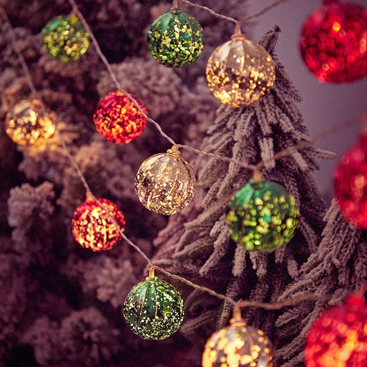 LED Christmas Decorative Ball Lights Party Scene Arrangement Lantern String, Spec:, Battery Type ...