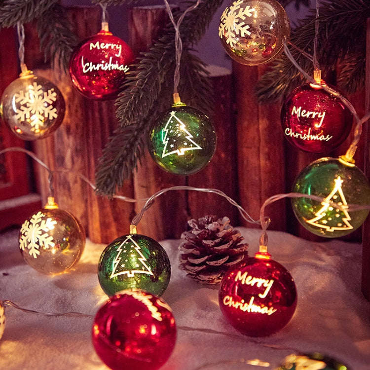 LED Christmas Decorative Ball Lights Party Scene Arrangement Lantern String, Spec:, Battery Type ...