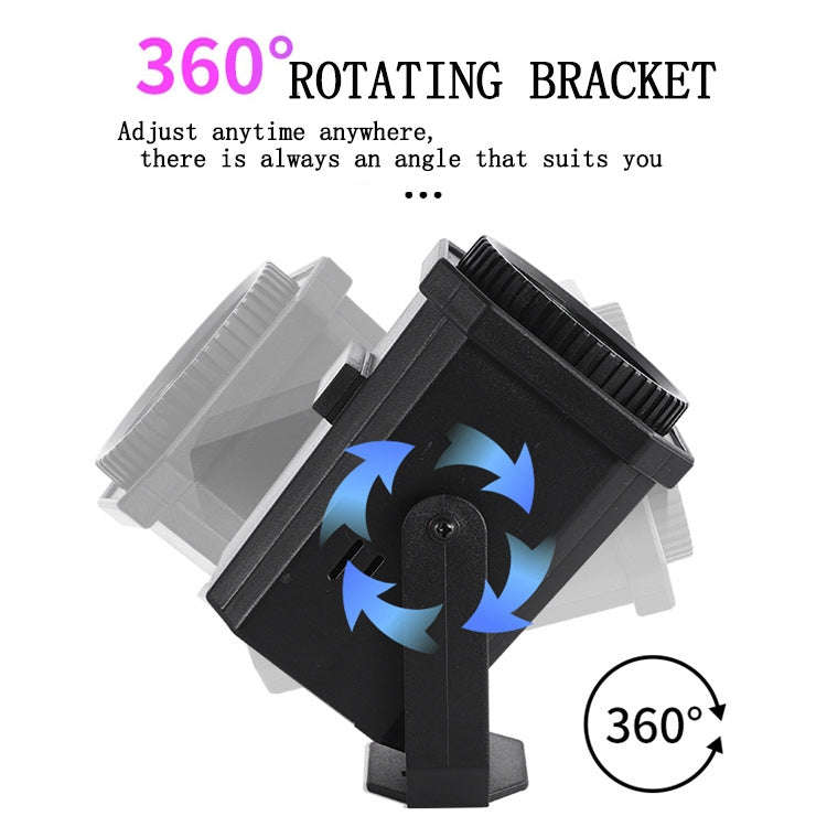 8W LED Christmas Colorful Rotating Laser Atmosphere Light Random Pattern Delivery, US Plug with 6...