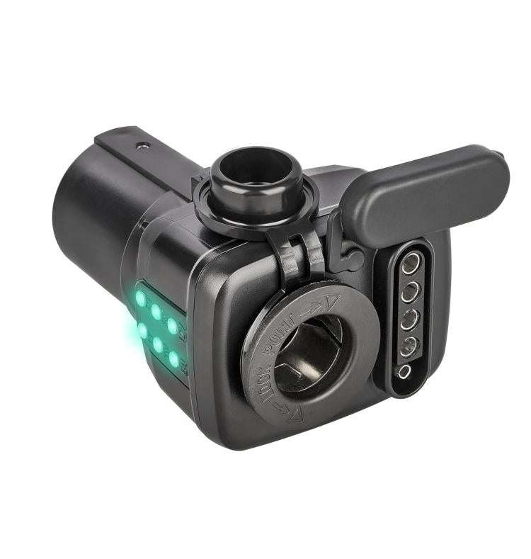 7 Pin to 12V Truck Cigarette Lighter Power Adapter with LED Circuit Tester