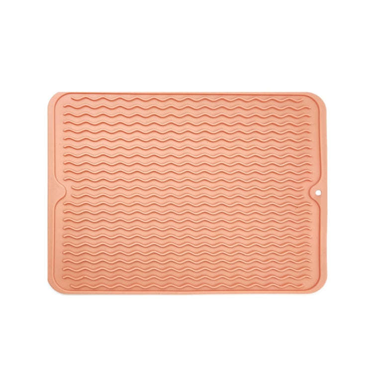 TPR Thickened Thermal Pad Wave Pattern Drain Anti-Slip Mat, Khaki Blue, Khaki Pink, Khaki Gray
