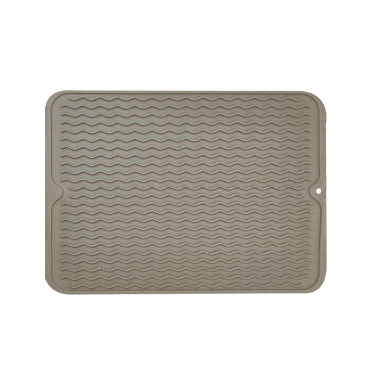 TPR Thickened Thermal Pad Wave Pattern Drain Anti-Slip Mat, Khaki Blue, Khaki Pink, Khaki Gray