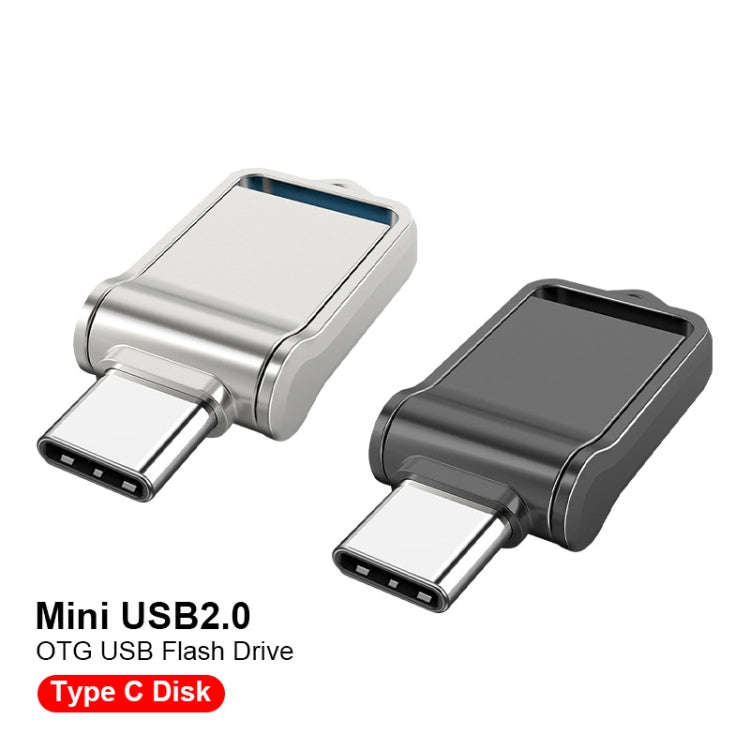 USB 2.0 + Type-C/USB-C High Speed ??Mini Computer and Phone Dual-purpose Rotary U Disk, Type-C2.0...