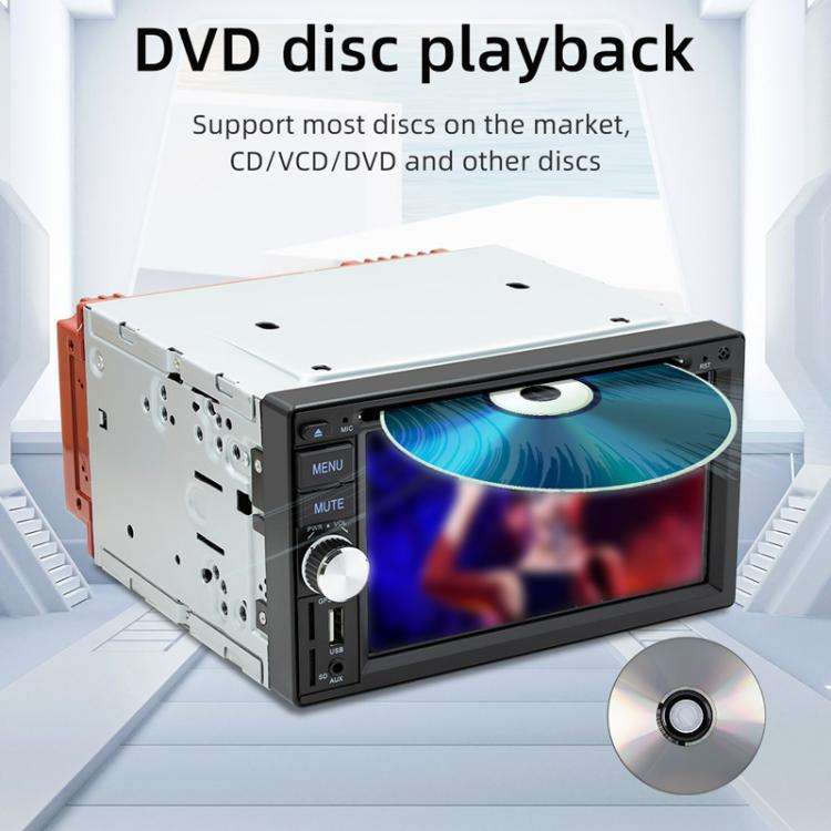 6.2 inch Bluetooth AUX Mobile Phone Interconnection USB Interface Car DVD