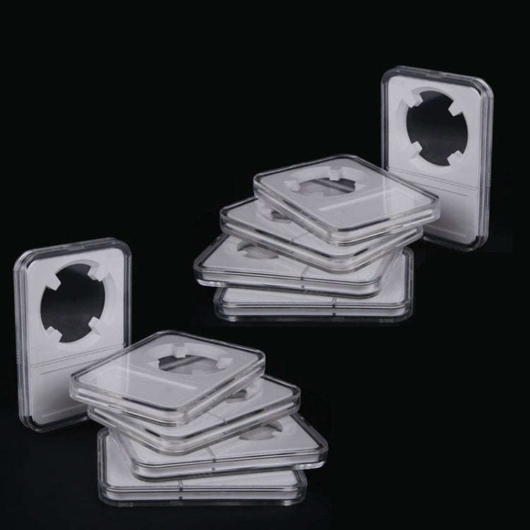 Commemorative Coin Identification Rating Box Coin Collection Box, Color: White (40mm), White (25m...