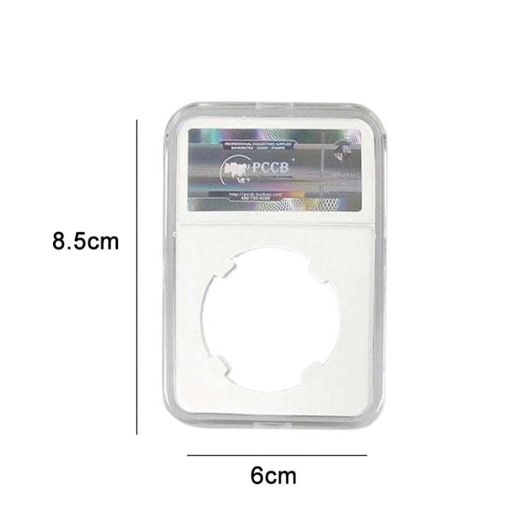Commemorative Coin Identification Rating Box Coin Collection Box, Color: White (40mm), White (25m...