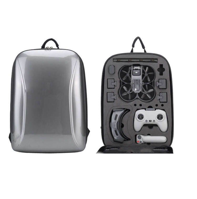 For DJI AVATA  Storage Bag Hard Shell Waterproof Shoulder Bag Backpack, Style 1 Brushed Gray Blac...