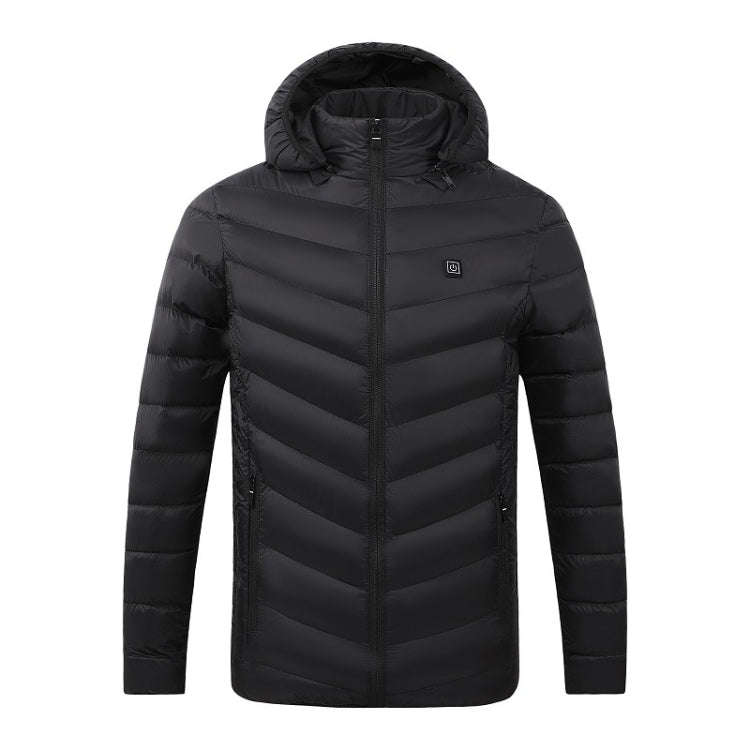 USB Winter Electric Heated Jacket Warm Thermal Jacket, 4 Zone Blue S, 4 Zone Blue M, 4 Zone Blue ...