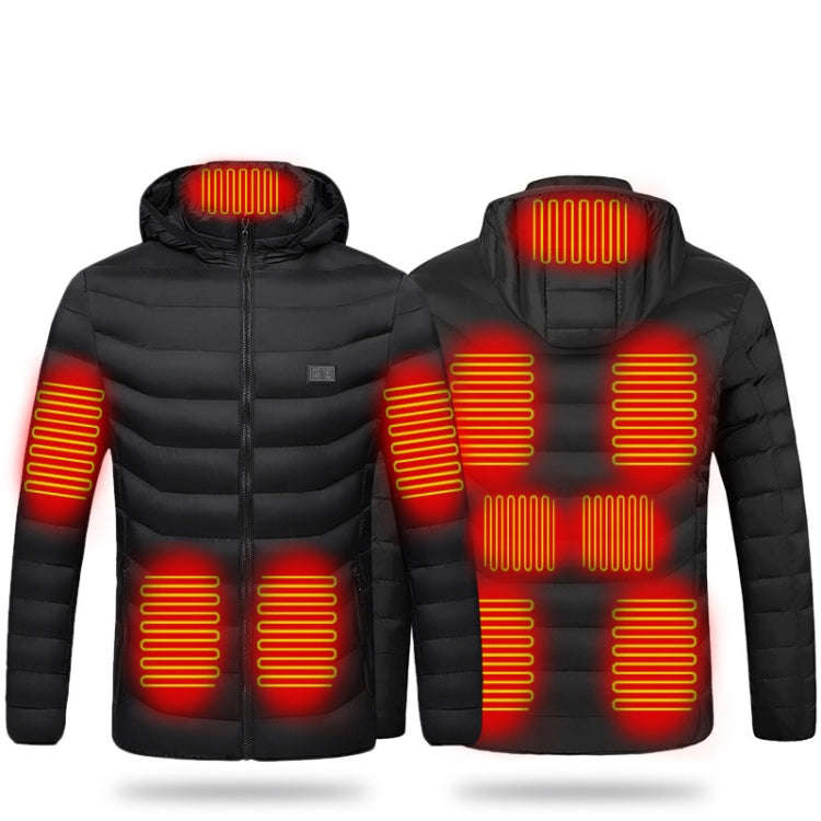 USB Winter Electric Heated Jacket Warm Thermal Jacket, 4 Zone Blue S, 4 Zone Blue M, 4 Zone Blue ...
