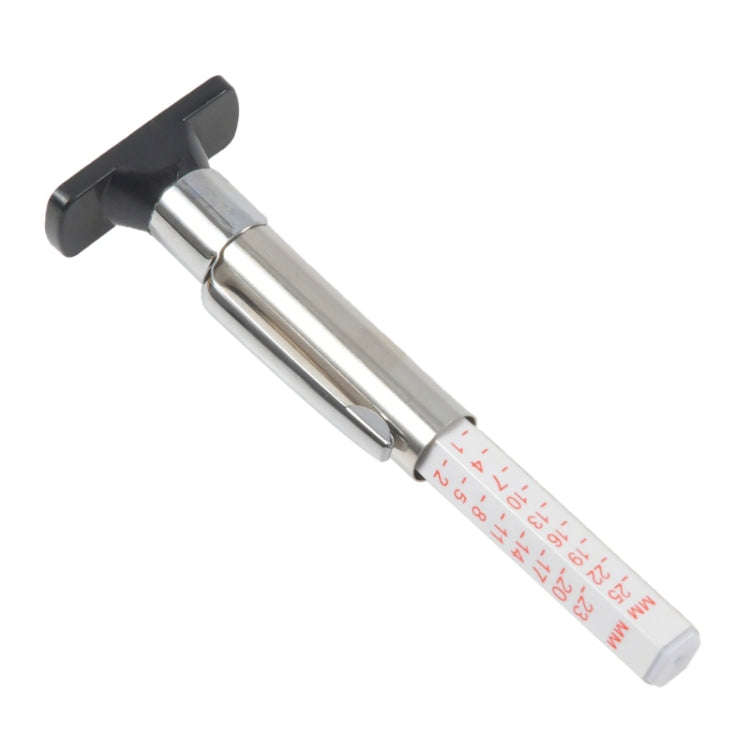 0-25mm Car Tyre Tread Depth Gauge, Monochrome, Bicolour