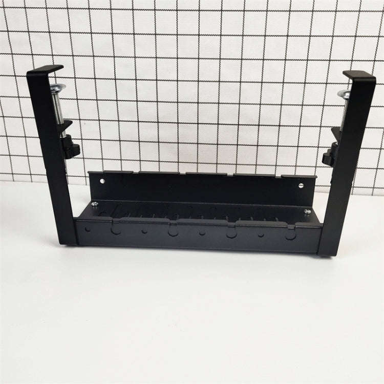 Stretchable Under Desk Cable Management Tray Carbon Steel Cable Organizer Cable Storage Rack, Str...
