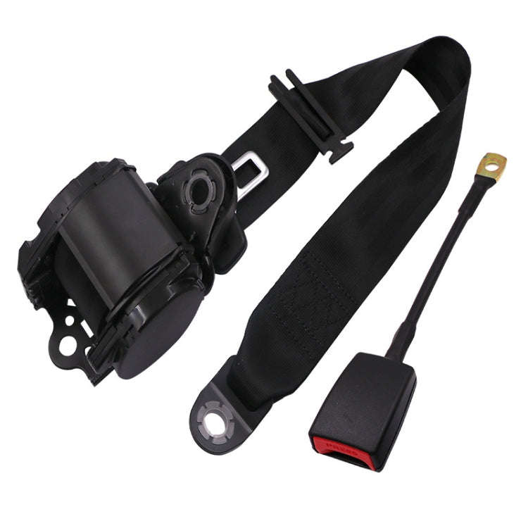 Universal 3-point Car Retrofit Seat Belt With Emergency Locking, Iron Bar Latch, Iron Buckle, Bra...
