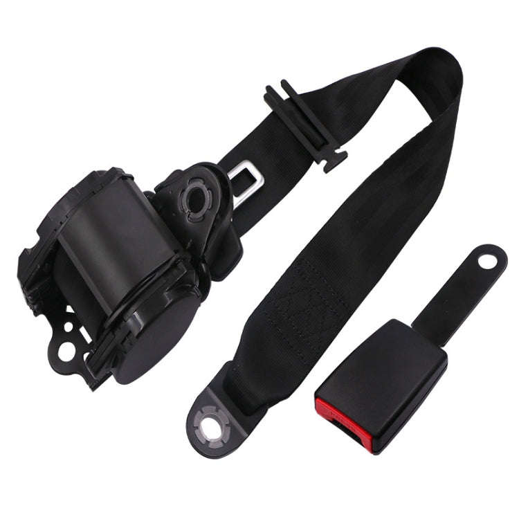 Universal 3-point Car Retrofit Seat Belt With Emergency Locking, Iron Bar Latch, Iron Buckle, Bra...