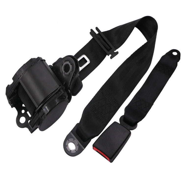 Universal 3-point Car Retrofit Seat Belt With Emergency Locking, Iron Bar Latch, Iron Buckle, Bra...