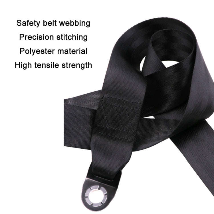 Universal 3-point Car Retrofit Seat Belt With Emergency Locking, Iron Bar Latch, Iron Buckle, Bra...